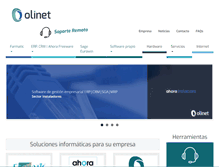 Tablet Screenshot of olinet.es